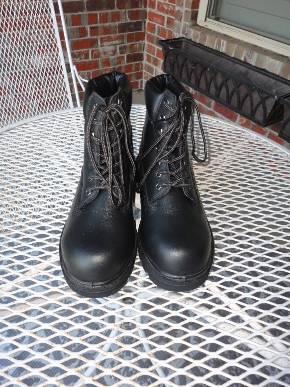 TIMBERLAND PRO Black Steel Toe Men's Lace Up Ankle Boots Size 6.5